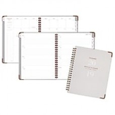 AT-A-GLANCE® Signature Collection™ Weekly/Monthly Planner, 13 Months, January Start, Hardcover, Gray, 8 3/8" x 11" (YP905-1219)