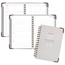 AT-A-GLANCE® Signature Collection™ Wkly/Monthly Planner, 13 Months, January Start, Hardcover, Gray, 5 3/8" x 8 1/2" (YP200-1219)