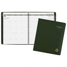 2019 AT-A-GLANCE® Recycled Monthly Planner, 13 Months, January Start, 8 7/8" x 11", Green (70-260G-60-19)