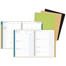 Day-Timer® Weekly/Monthly Wirebound Business Planner in Bonded Leather Cover, Assorted (87766-1901)