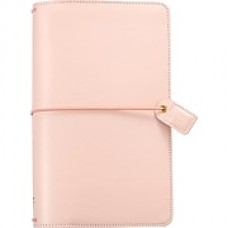 Webster's Pages 5.75"H X 8"W Blush Pink Color Crush Faux Leather Traveler's Planner (TJ001-PB)