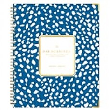 2018-2019 Blue Sky Planner Day Designer Deep Blue Spotty LGB 8"H x 10"W Weekly/Monthly Wirebound (108323)