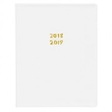 2018-2019 Blue Sky 8"H x 10"W Planner AS White Milano Weekly/Monthly Bookbound (108369)