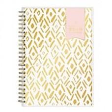 2019 Blue Sky Planner Notes DD Gold Diamonds PP 5.875"H x 8"W.625 RY Vertical Monthly Wirebound (109245)