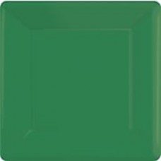 Amscan 7"x 7" Festive Green Square Plate, 9/Pack, 20 Per Pack (64020.03)