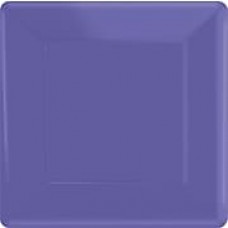 Amscan 7" x 7" Purple Square Plate, 9/Pack, 20 Per Pack (64020.106)