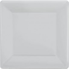 Amscan 7" x 7" Silver Square Plate, 9/Pack, 20 Per Pack (64020.18)