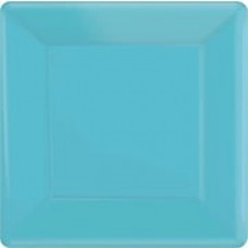 Amscan 7"x 7" Caribbean Square Plate, 9/Pack, 20 Per Pack (64020.54)