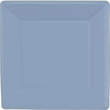 Amscan 10" x 10" Pastel Blue Square Plate, 4/Pack, 20 Per Pack (69920.108)