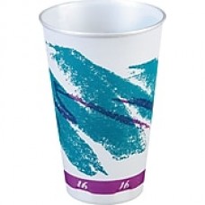 Solo® Trophy® Foam Hot & Cold Cups, 16 Oz., Jazz Design, 750/Case