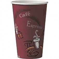 Solo® Bistro™ Paper Hot Cups, 16 oz, 300/CS