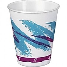 Solo® Jazz® Styrofoam Hot & Cold Cups, 8 Oz., Design, 1,000/Ct