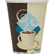 SOLO® Tuscan Cafe™ Duo Shield® Insulated Paper Hot Cups, 8 oz., 1,000/Case