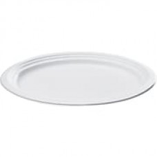 NatureHouse® Oval Sugarcane Plate, 9"(L) x 6 1/2"(W), White, 125/Pack