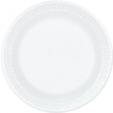 Dart® 6" Styrofoam Plates, White, 1,000/Ct