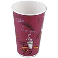 Solo® Bistro™ Paper Hot Cups, 12 Oz., 1,000/Ct