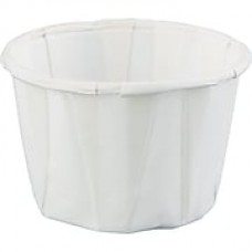 Paper Portion Cups, 1oz, White, 250/Bag, 20 Bags/Ct