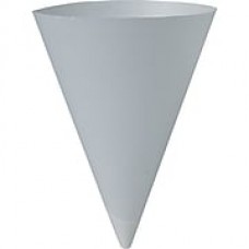 Solo® Bare™ Eco-Forward® Paper Cold Cups, Cone, White, Rimless, Chipboard Pkging, 7 oz., 5000/Case