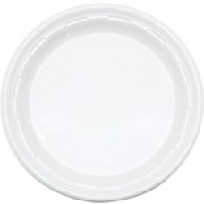 Dart® Famous Service Plastic Dinnerware, Plate, 6" dia, WE, 125/Pack, 8 Packs/Carton1000/Carton