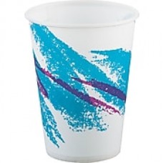 SOLO® Cup Company Jazz® Waxed Paper Cold Cups, 9 oz, Tide, Wax-Coated Paper, 2000/Carton (SCC R9NJ)