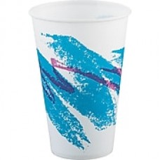 SOLO® Cup Company Jazz® Waxed Paper Cold Cups, 12 oz, Tide, Wax-Coated Paper, 2000/Carton (SCC R12NJ)