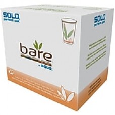 Solo® Bare® Eco-Forward® Post Consumer Fiber (PCF) Hot Cups, 12 oz., 300/CS