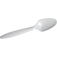 Dixie® Medium-Weight Polypropylene Plastic Teaspoon by GP PRO, White, 1000/Pack (PTM21)