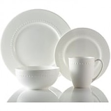 Roscher 32-Piece Hobnail Bone China Dinnerware, Microwave and Dishwasher Safe, High Quality Dinnerware (81072)