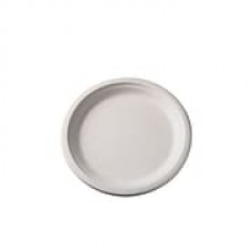 BioGreenChoice 9" Off White Compostable Fiber/Bagasse Plate; 1000/Case