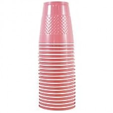 JAM Paper® Plastic Cups, 12 oz, Baby Pink, 200/box (2255520705b)