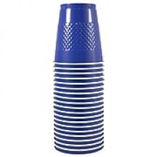 JAM Paper® Plastic Cups, 12 oz, Blue, 200/box (2255520701b)