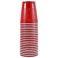 JAM Paper® Plastic Cups, 12 oz, Red, 200/box (2255520700b)