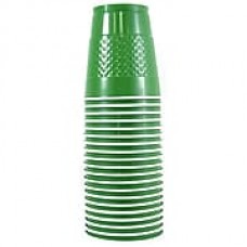 JAM Paper® Plastic Cups, 12 oz, Green, 200/box (255528205b)