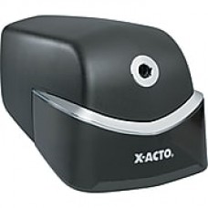 X-ACTO® Quiet Desktop Electric Pencil Sharpener, Black/Silver