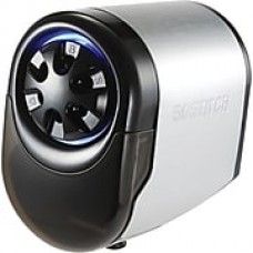 Bostitch® QuietSharp™ Glow Classroom Electric Pencil Sharpener, Silver/Black