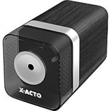 X-ACTO  Heavy-Duty Desktop Electric Pencil And Crayon Sharpener, Walnut Grain