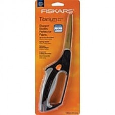 Fiskars Easy Action 7178 Sharp Tip 8" Sewing/Craft Scissors, Black/Gray