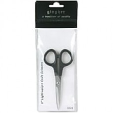 Gingher 01005103 Sharp Tip 5" Craft Scissors, Black