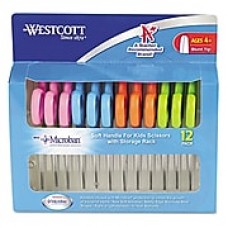 Westcott® Blunt Tip School Pack Kids Soft Handle Scissor With Microban Protection, 5"(L)