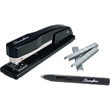 Swingline® Commercial Desk Stapler Value Pack (Premium Staples & Staple Remover Included), Black (44420)