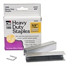 Charles Leonard Extra Heavy Duty Staples, 5/8 inch, Silver, 10 packs (CHL84063)