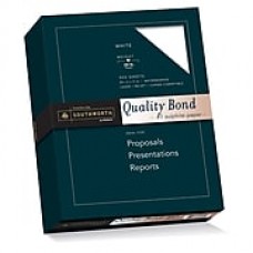 Southworth Quality Bond Paper, 8.5" x 11", 20 lb., Wove Finish, White, 500 Sheets/Box (31-620-10)