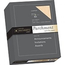 Southworth Parchment Specialty Paper, 8.5" x 11", 24 lb., Parchment Finish, Copper, 500 Sheets/Box (894C)