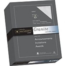 Southworth Granite Specialty Paper, 8.5" x 11", 24 lb., Smooth Finish, Gray, 500 Sheets/Box (914C)