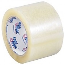 Tape Logic 3" x 110 yds. x 2.6 mil Acrylic Tape,  Clear, 6/Pk