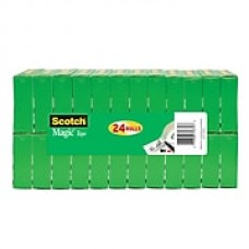 Scotch® Magic™ Tape, 3/4" x 1000", 24 Rolls/Pack (810-2P34-72)