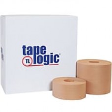 Tape Logic® #7000 Reinforced Water Activated Tape, 70mm x 375', Kraft, 8/Case