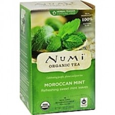 Numi Organic Tea Moroccan Mint - 18 Tea Bags - Case of 6