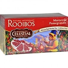 Celestial Seasonings Red Tea Caffeine Free Moroccan Pomegranate - 20 Tea Bags - Case of 6