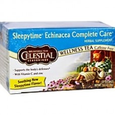 Celestial Seasonings Echinacea Complete Care Wellness Tea Caffeine Free - 20 Tea Bags - Case of 6